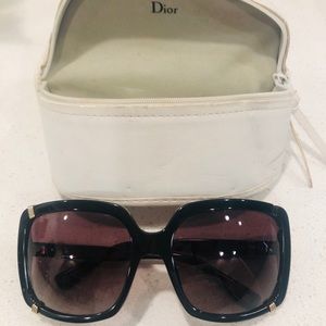 Dior  black frame, gold embellishments Sunglasses